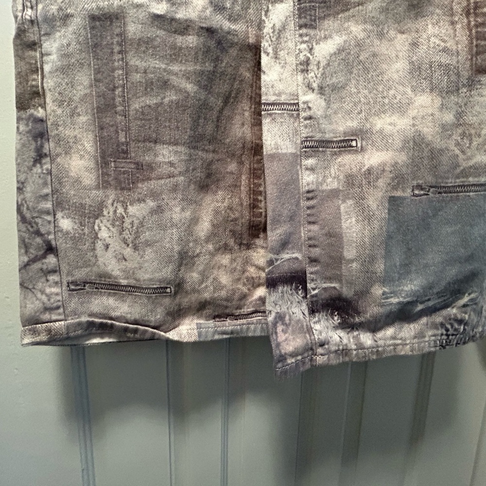Patchwork Wide-Leg Pants - Picture 8 of 11